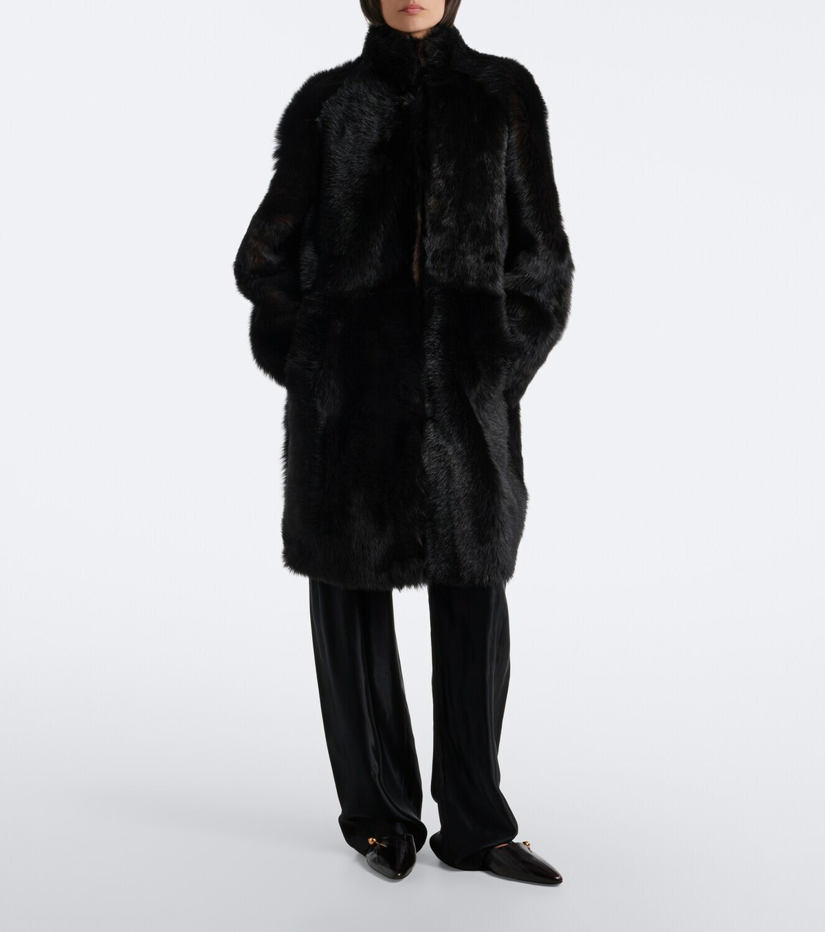 Nour Hammour Blaise shearling coat