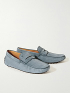 Tod's - Gommino Nubuck Driving Shoes - Blue