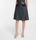 Gucci - GG jacquard denim midi skirt