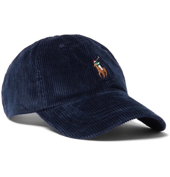 Photo: Polo Ralph Lauren - Logo-Embroidered Cotton-Blend Corduroy Baseball Cap - Navy