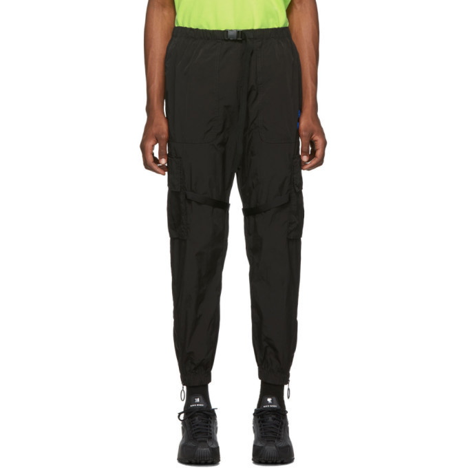 Photo: Off-White Black and White Offf Parachute Cargo Pants