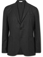 Boglioli - Unstructured Virgin Wool-Flannel Suit Jacket - Gray