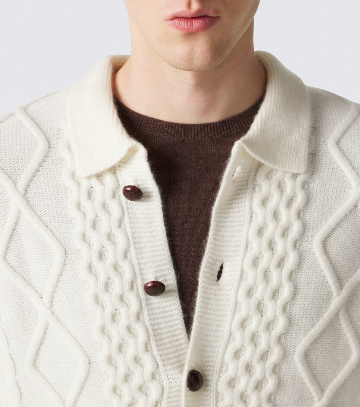Arch4 Mr Columbia cable-knit cashmere cardigan