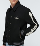 Amiri - Bones wool-blend varsity jacket