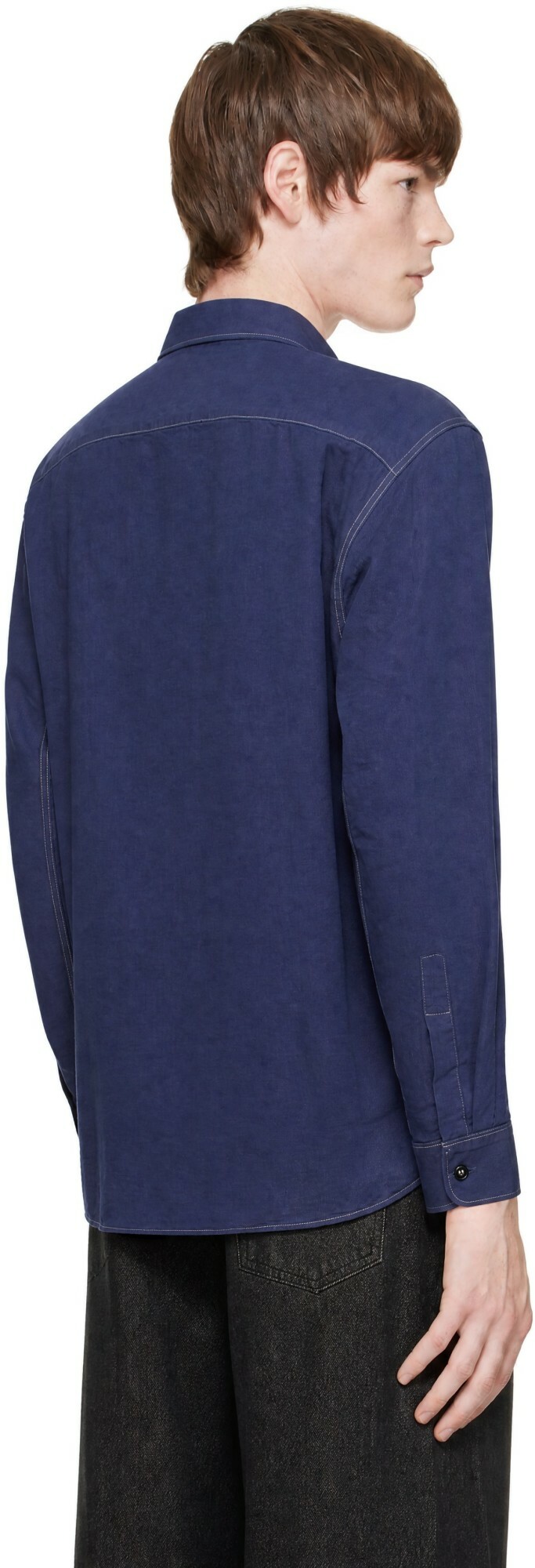 Studio Nicholson Navy Louro Shirt