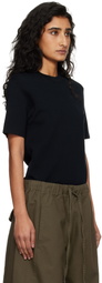 Entire Studios Black Slim Knit T-shirt