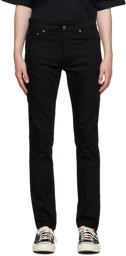 Nudie Jeans Black Lean Dean Jeans