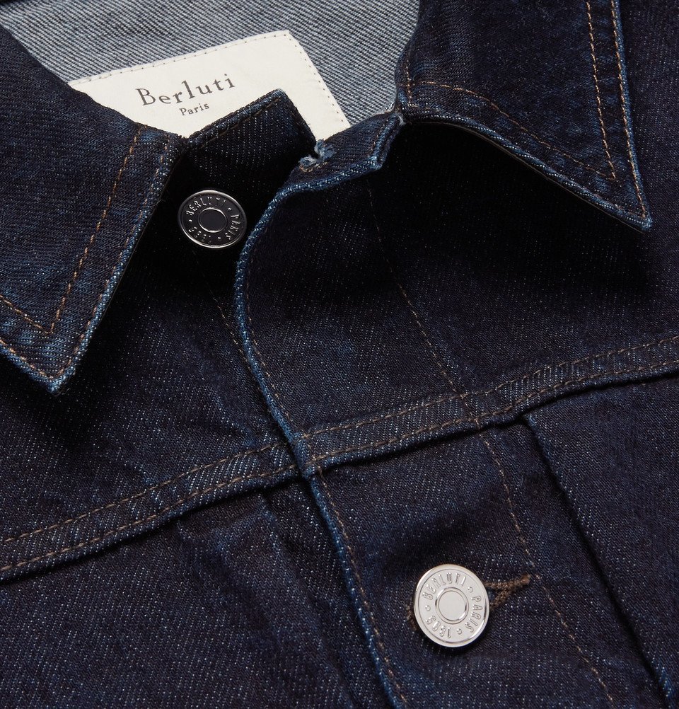 Berluti - Slim-Fit Selvedge Denim Jacket - Men - Indigo