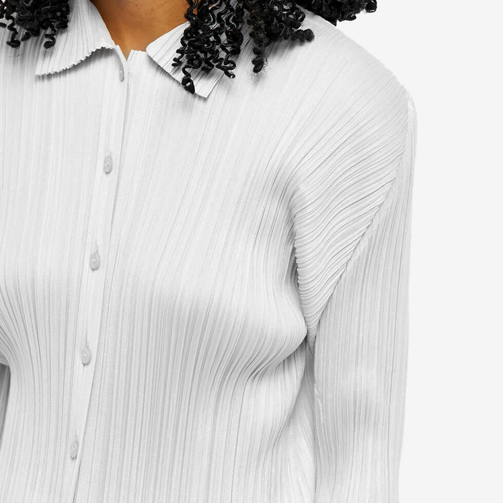 Pleats Please Issey Miyake Women's Basics Pleats Shirt in Light