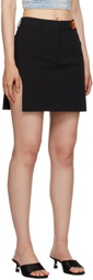 Heron Preston Black Cut Out Miniskirt