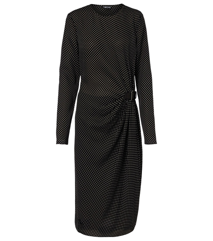 Photo: Tom Ford Polka-dot silk midi dress