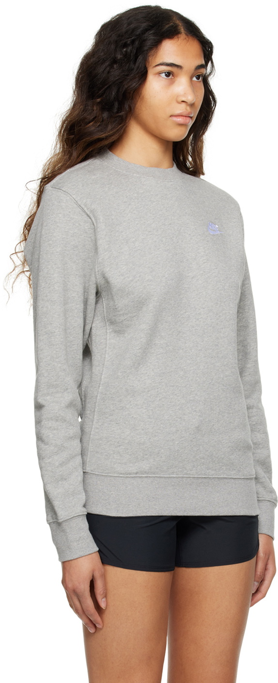 Nike Gray Sportswear Club Sweatshirt Nike