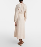 Velvet Dakota linen maxi dress