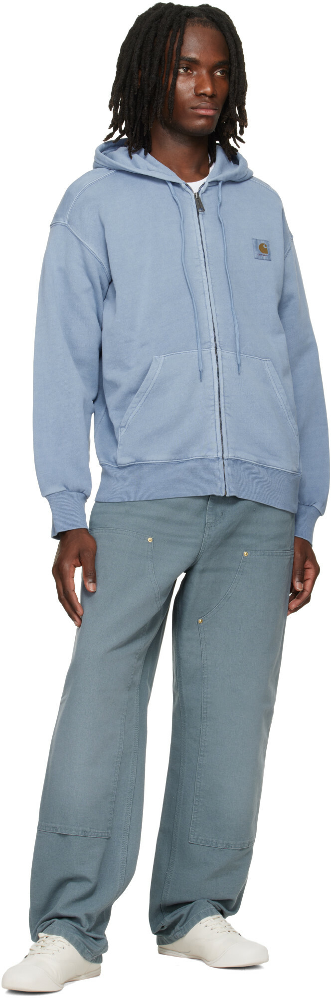 Carhartt Work In Progress Blue Double Knee Trousers