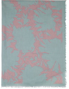 Dries Van Noten Blue & Pink Floral Scarf