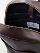 Bennett Winch - Logo-Debossed Full-Grain Leather Backpack