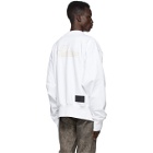 We11done White Pearl Logo Sweatshirt