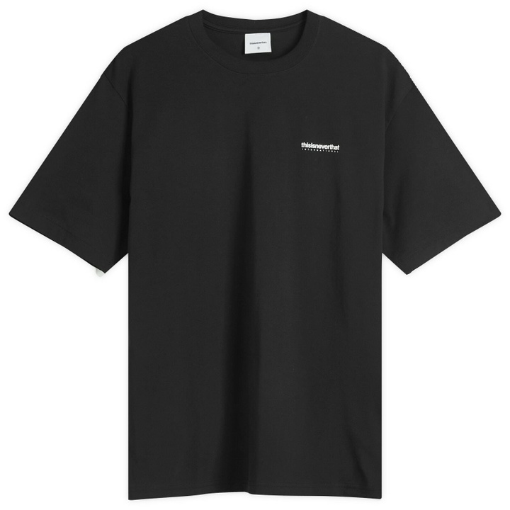Photo: thisisneverthat Men's Intl. Logo T-Shirt in Black