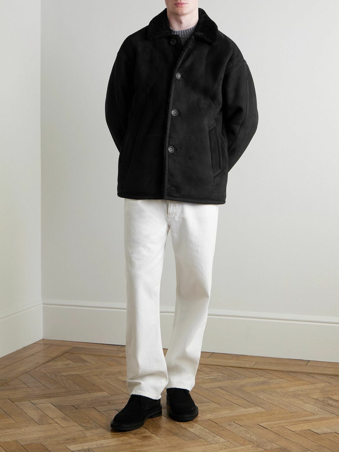 Rag Bone Henderson Shearling Jacket Black Rag and Bone