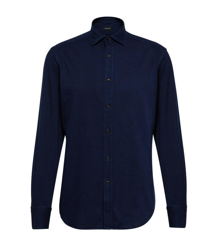 Photo: Zegna - Cotton denim shirt