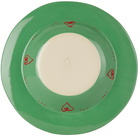 Laetitia Rouget Green & Pink Leaf Dinner Plate