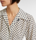 Prada Polka-dot silk shirt dress