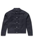 John Elliott - Thumper Type 2 Pleated Textured-Denim Jacket - Black