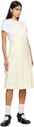 Comme des Garçons Girl Off-White Jersey Pinafore Midi Dress