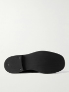 Our Legacy - Nakano Braid-Trimmed Leather Loafers - Black