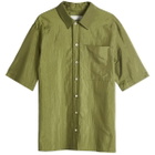 Jil Sander+ Men's Short Sleeve Regular Fit Shirt in Grasshopper