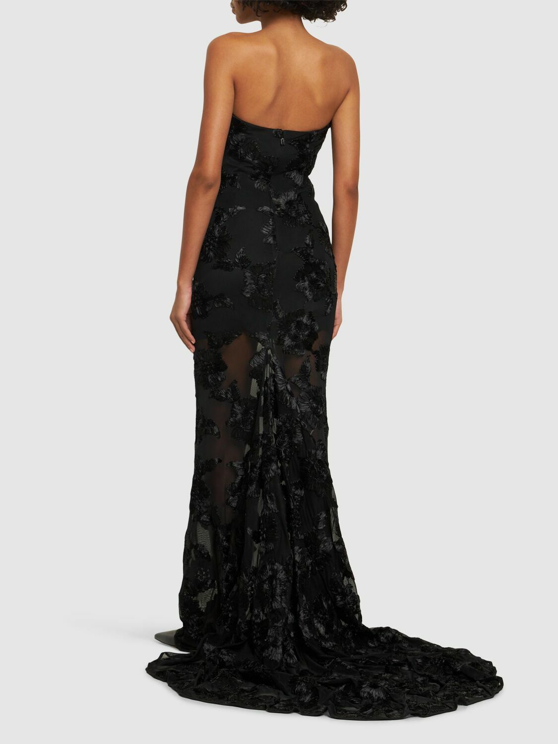 ROTATE Alberty Mesh Maxi Tube Dress ROTATE Birger Christensen ROTATE Alberty Mesh Maxi Tube Dress ROTATE Birger Christensen