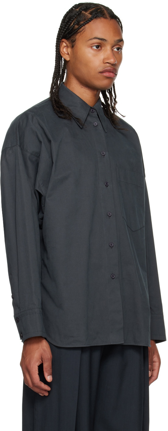 LOW CLASSIC Gray Sleeve Point Shirt Low Classic