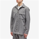Han Kjobenhavn Men's Ripstop Nylon Cargo Shirt in Dark Grey