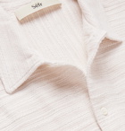 Séfr - Leo Textured-Cotton Shirt - Neutrals