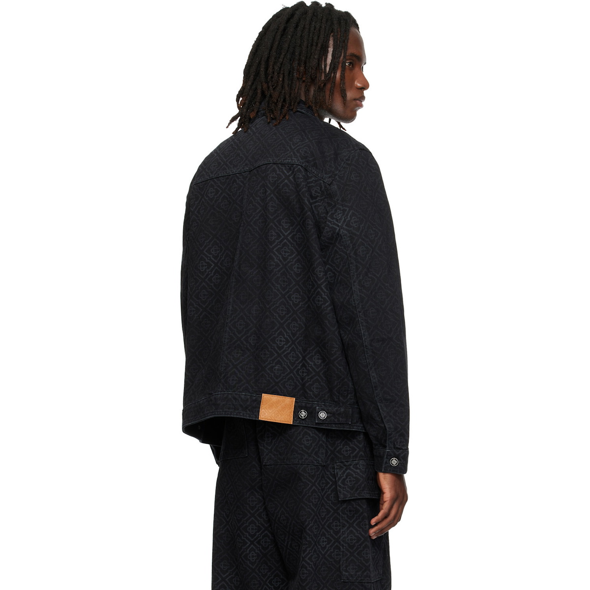 Casablanca Black Monogram Denim Jacket
