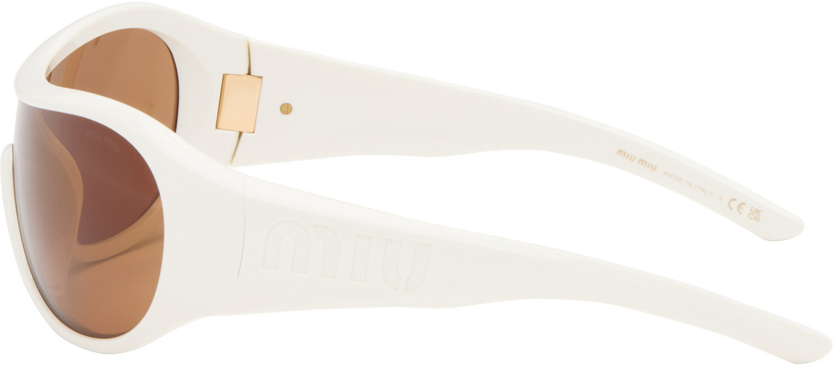 Miu Miu Eyewear White Ivresse Sunglasses