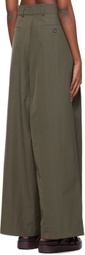 Dries Van Noten Khaki Podium Trousers