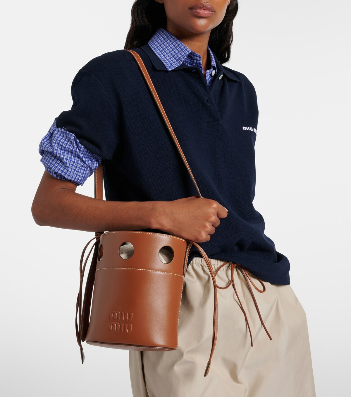 Miu Miu Leather bucket bag