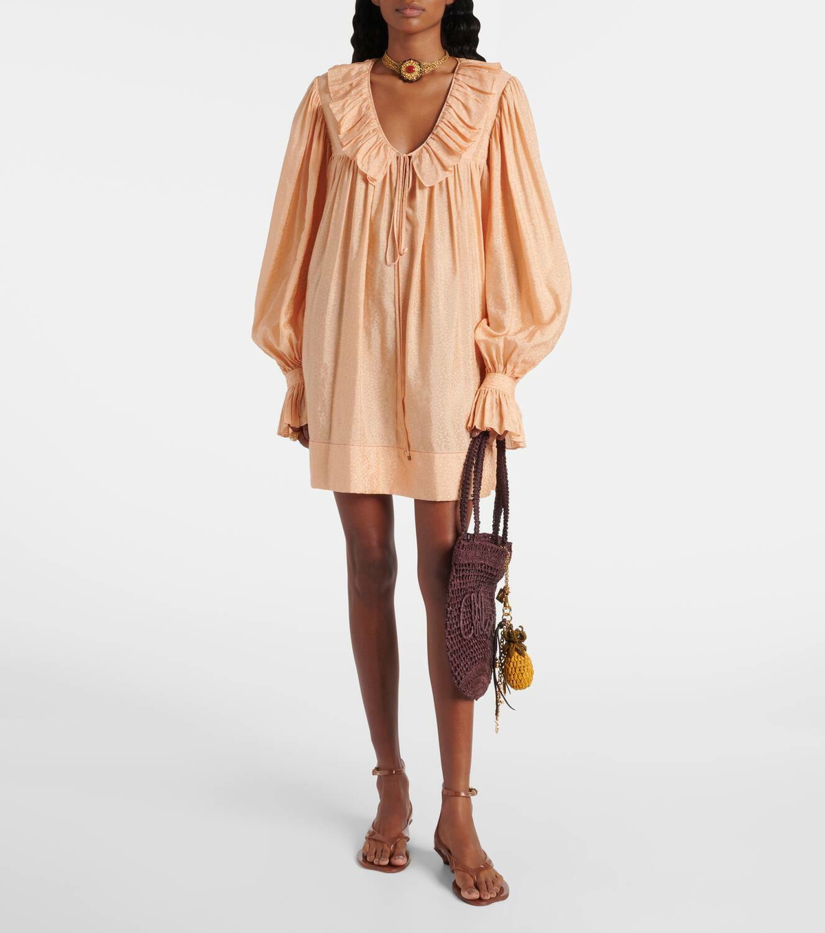meshki maci crepe mini dress Aphrodite Off Shoulder Crepe Mini Dress / Ivory | MESHKI