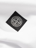 Stone Island - Logo-Appliquéd Stretch-Cotton Piqué Polo Shirt - White