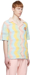 Casablanca Multicolor Knit Casa Shell Shirt