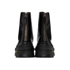Jil Sander Black Lace-Up Boots