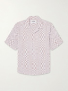 Corridor - High Focus Camp-Collar Checked Cotton Shirt - Red