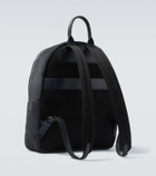 Kiton Leather-trimmed suede backpack