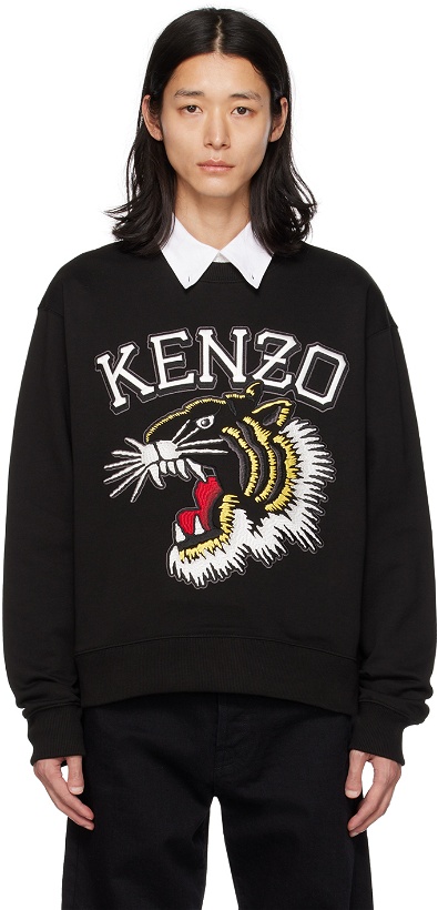 Photo: Kenzo Black Kenzo Paris Jungle Tiger Sweatshirt