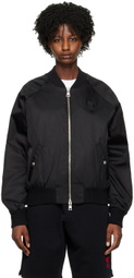 AMI Alexandre Mattiussi Black Zip Bomber Jacket
