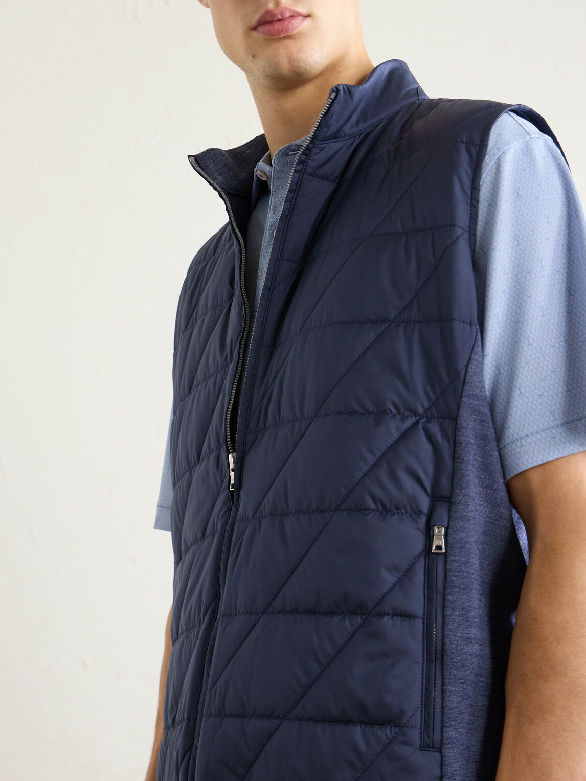 Peter Millar - Walker Quilted Shell Vest - Blue