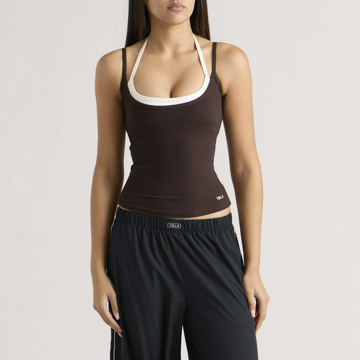 TALA Women's DayFlex Double Layer Vest in Americano/Ivory