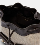 Ferragamo Harley Mini canvas bucket bag
