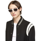 Saint Laurent Black and White Rectangular SL274 Sunglasses